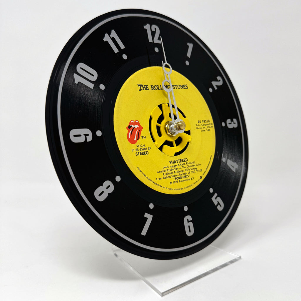 Vintage Recycled 45RPM Record Desk Clock