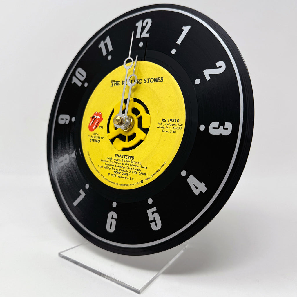 Vintage Recycled 45RPM Record Desk Clock