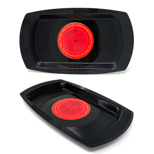 Vintage Recycled Record Rolling Tray/Trinket Tray