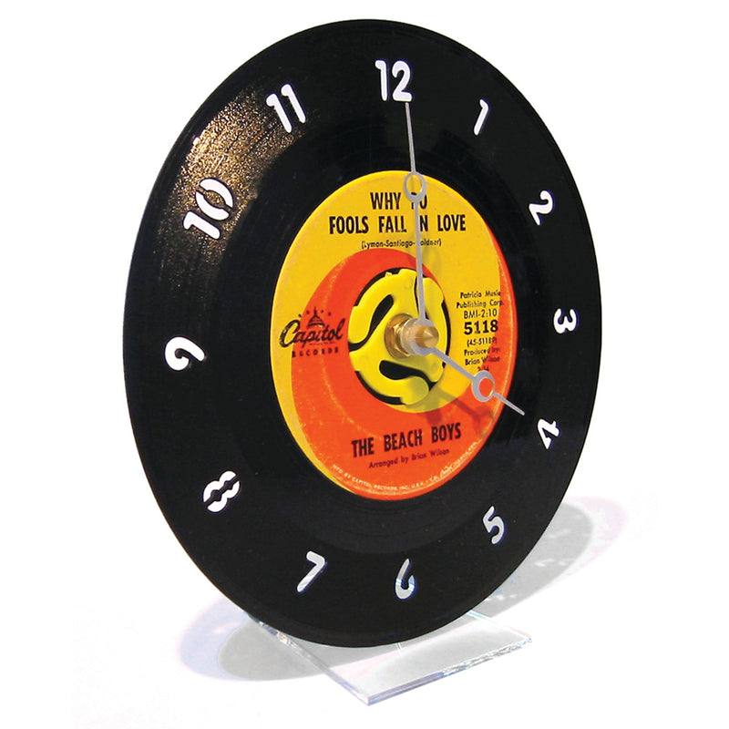 Vintage Recycled 45RPM Record Desk Clock - Wholesale Case Pack of 4