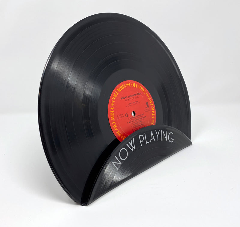Vintage Recycled Vinyl Record Album Cover Display Stand