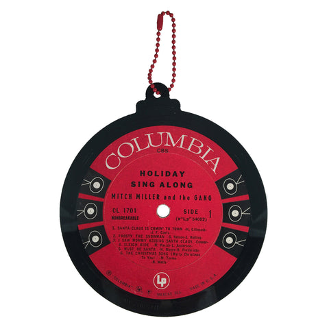Vintage Recycled Record Label Coasters