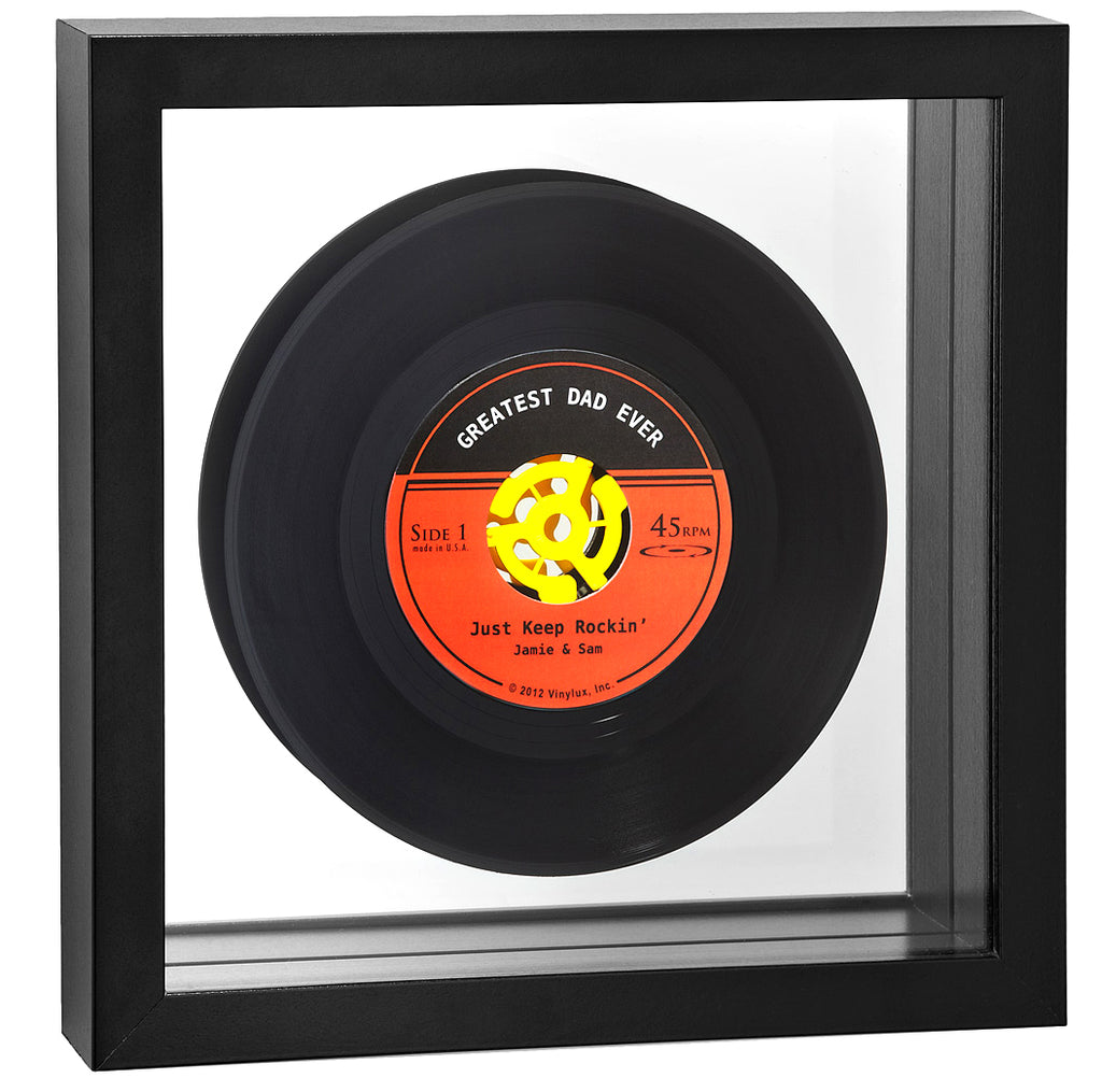 PERSONALIZED Framed Black 45RPM Record